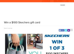 Win one of three $100 Skechers gift card