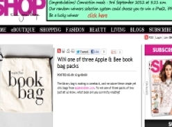 Win one of three Apple & Bee book bag packs