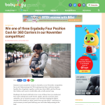 Win one of three Ergobaby Four Position Cool Air 360 Carriers