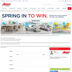Win one of three outdoor furniture prizes
