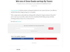 Win one of three Ovada earrings By Tesoro
