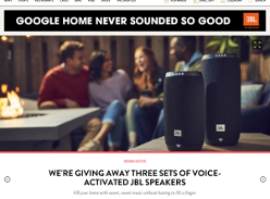 Win one of three sets of voice activated JBL speakers