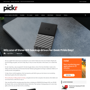 Win one of three WD backup drives