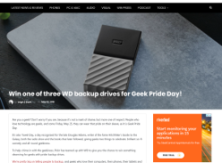 Win one of three WD backup drives