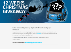 Win one of twelve prizes for twelve weeks of Christmas