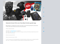 Win one of two Black Panther goodie bags