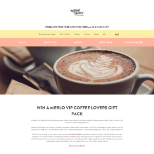 Win one of two Merlo Coffee lovers gift packs