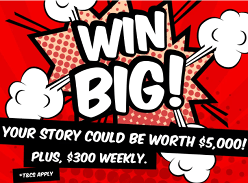 Win $5K or $300 Gift Cards Weekly