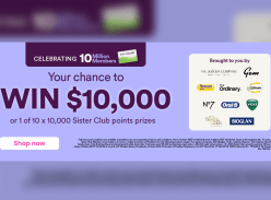 Win $10K or 1 of 10 Prizes of Sister Club Points