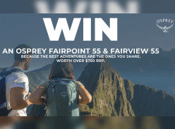 Win an Osprey Farpoint 55 and Fairview 55 Backpack - Wild Earth Australia