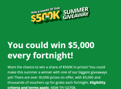 Win your Share of $500K Summer Giveaway