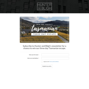 Win our three day Tasmanian escape