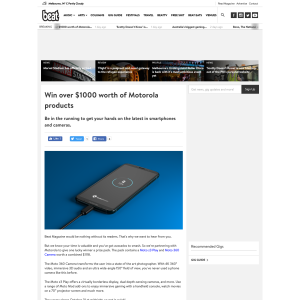 Win over $1000 worth of Motorola products