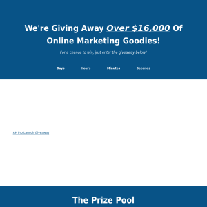 Win over $16,000 of Online Marketing Goodies