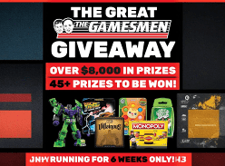 Win over $8K across 46 Gamesmen Prizes