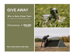 Win over $800 of Homecamp Gear & Molly Rose Beer