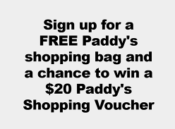 Win 1 of 480 $20 Paddy's Shopping Vouchers