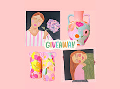 Win a Painting or Hand Painted Ceramic Vase