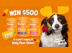 Win an Ultimate Palentine's Gift to Spoil You and your Bestie - Zesty Paws AU