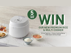 Win 1 of 5 Panasonic 10-Cup Rice & Multi Cookers