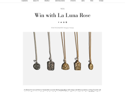 Win Patron Saint necklace from La Luna Rose' Santa Chiara collection