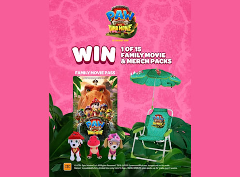 Win 1 of 15 a PAW Patrol: the DINO Movie Prize PACK - Donut King