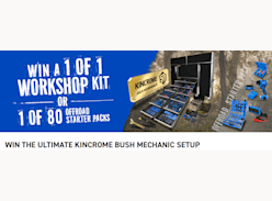 Win a Personalised Kincrome Tool Armour Workshop - Kincrome