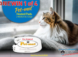 Win 1 of 4 Pet-Mat Heated Pads