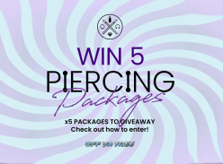Win 1 of 5 Piercing Packages - Off Ya Tree