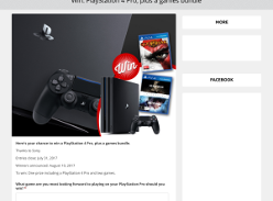 Win PlayStation 4 Pro, plus a games bundle