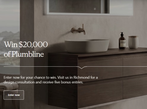 Win $20,000 of Plumbline - Plumbline Bathware