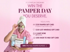 Win an Ultimate Post Partum Pamper Pack - Made to Milk