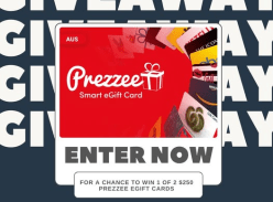 Win 1 of 2 $250 Prezzee Gift Cards