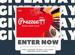 Win 1 of 2 $250 Prezzee Gift Cards