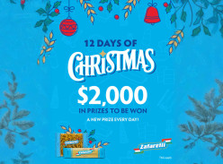 Win a Prize Every Day with Zafarelli's 12 Days of Christmas