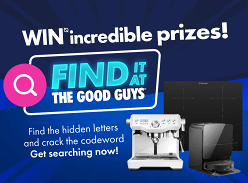 Win Incredible Prizes at The Good Guys
