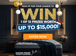 Win 1 of 12 Prizes Include Vouchers, Mattresses, Prize Packs and More