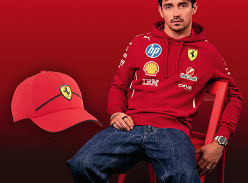 win a PUMA for Scuderia Ferrari cap, signed by Charles Leclerc