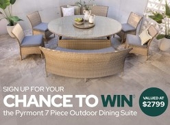 Win a Pyrmont 7-Piece Outdoor Dining Suite