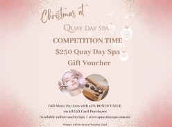 Win a $250 Quay Day Spa Gift Voucher