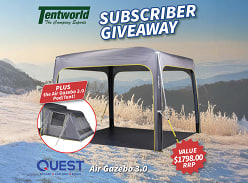 Win a Quest Outdoors Air Gazebo 3.0 & a Pod/Tent