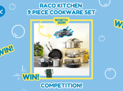 Win a RACO Kitchen 9 Piece Cookware Set - Dishmatic