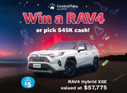 Win a RAV4 or $45K Cash