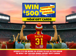 Win 1 of 10 $500 Rebel Gift Cards
