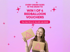 Win 1 of 4 $500 Redballoon Vouchers