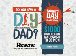 Win $1K Resene Voucher and Other Goodies