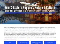 Win return flights to Japan and accommodation in Nagano City for two