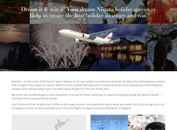 Win Return Flights to Japan and Accommodation Voucher for Two