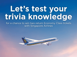 Win 1 of 5 Return Flights for Two to Singapore