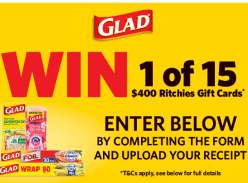 Win 1 of 15 $400 Ritchies Cards - Ritchies